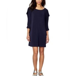 Rachel Roy Navy Blue Open-Sleeve Shift Dress Contemporary Womens Size Medium
